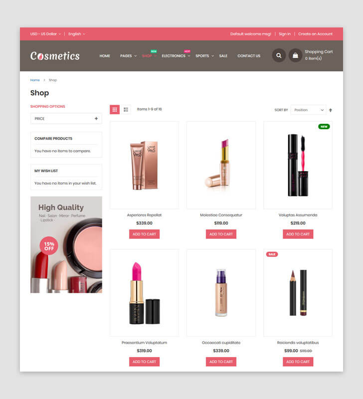 Category Page