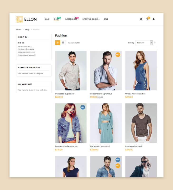 Category Page