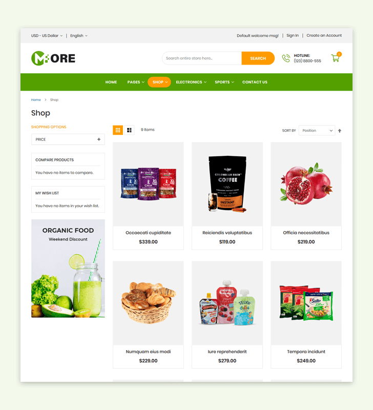 Category Page