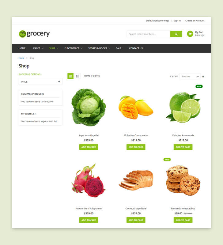Category Page