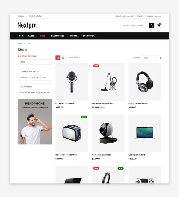 Category Page
