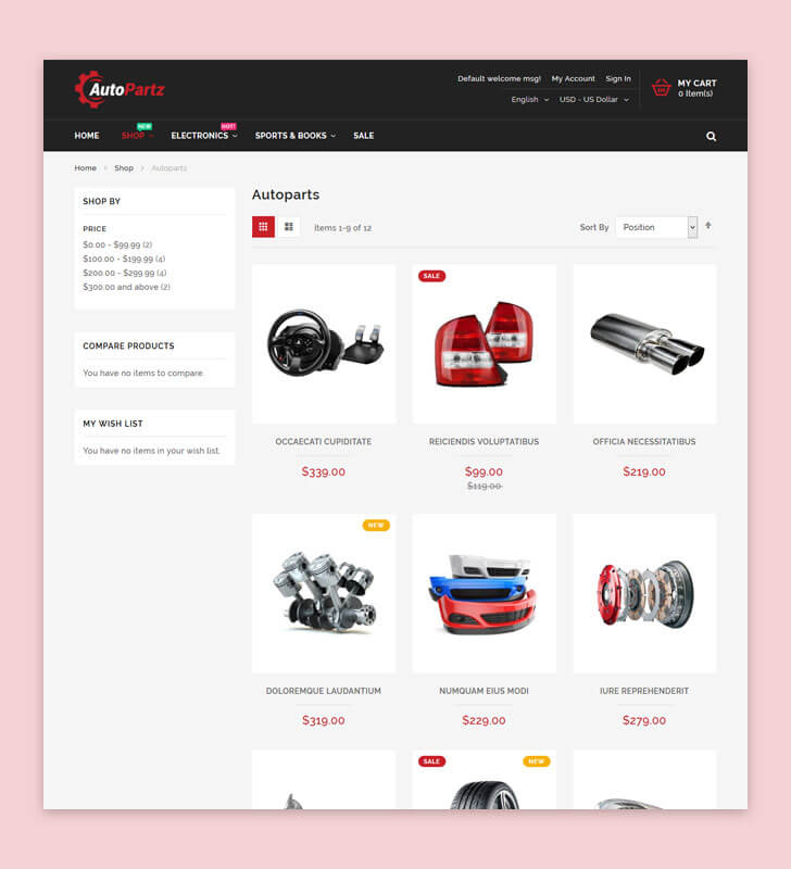 Category Page