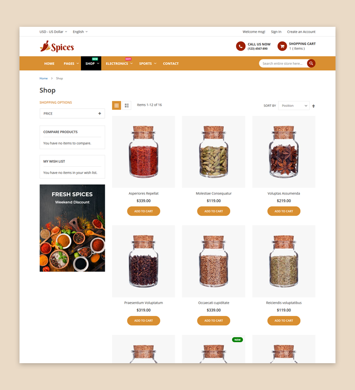 Category Page