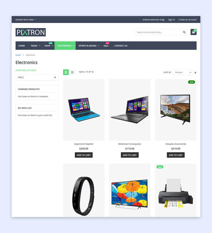 Category Page