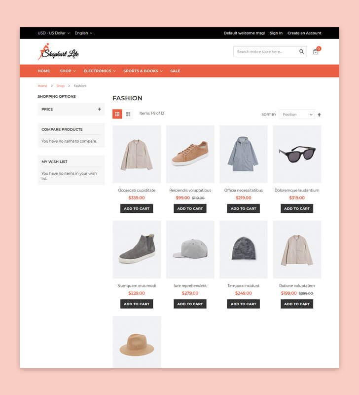 Category Page