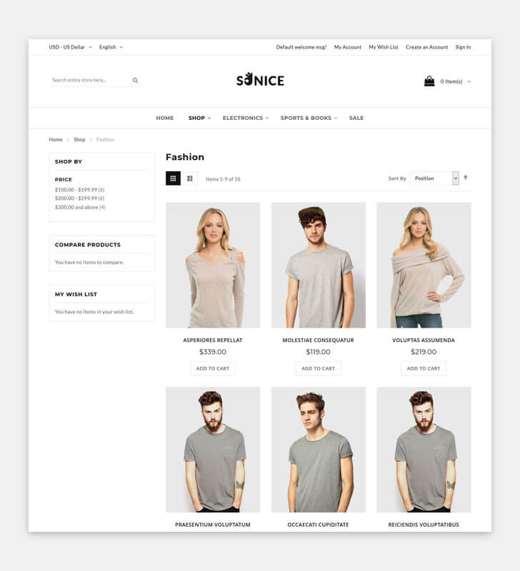 Category Page