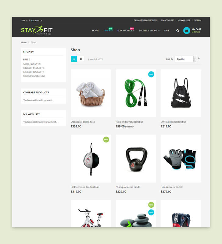 Category Page
