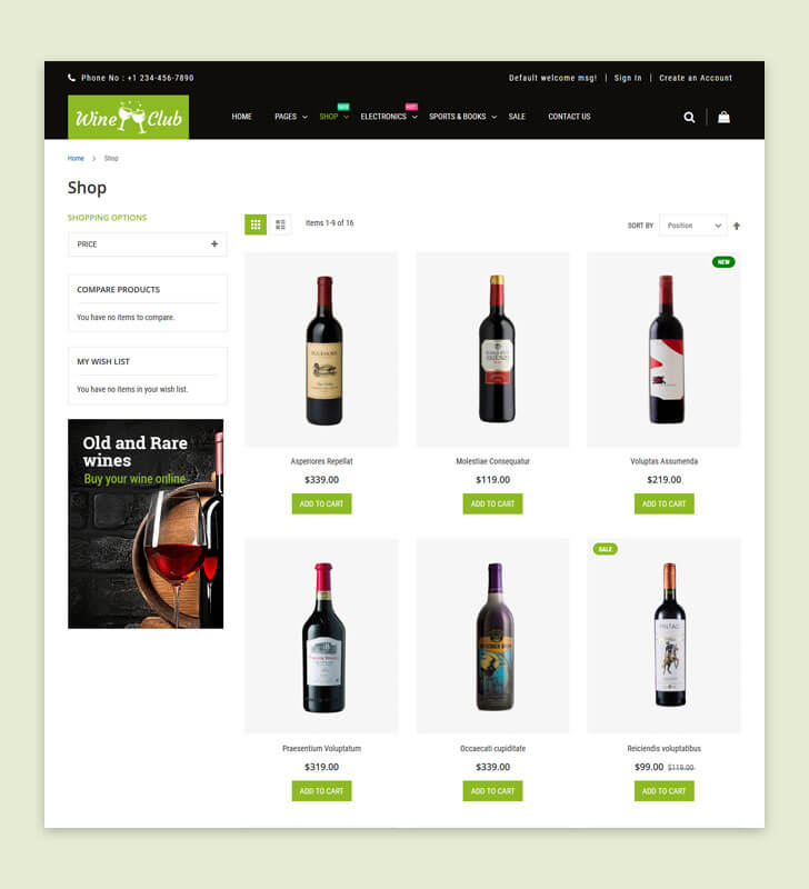 Category Page