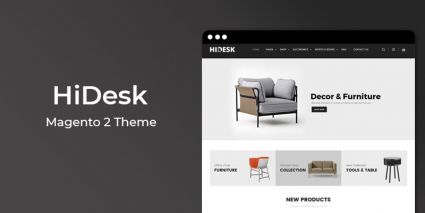 HiDesk - Furniture Responsive  Magento 2 Theme