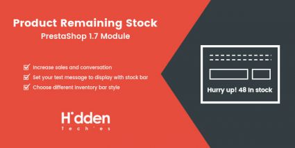 Product Remaining Stock Prestashop Module