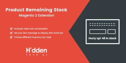 Product Remaining Stock - Magento 2 Extension