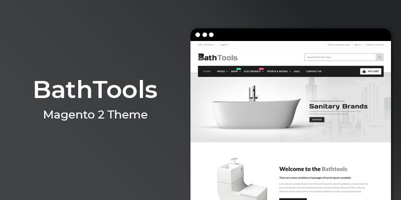 BathTools - Responsive  Magento 2 Theme