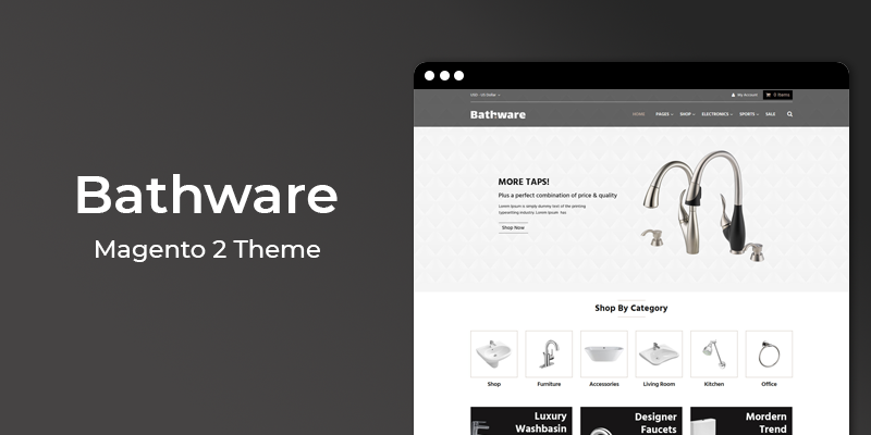 Bathware - Responsive  Magento 2 Theme