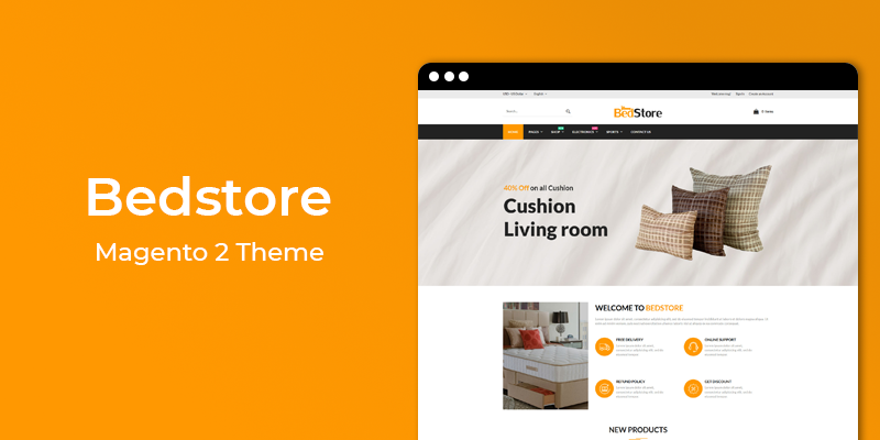 Bed Store - Furniture Magento 2 Theme