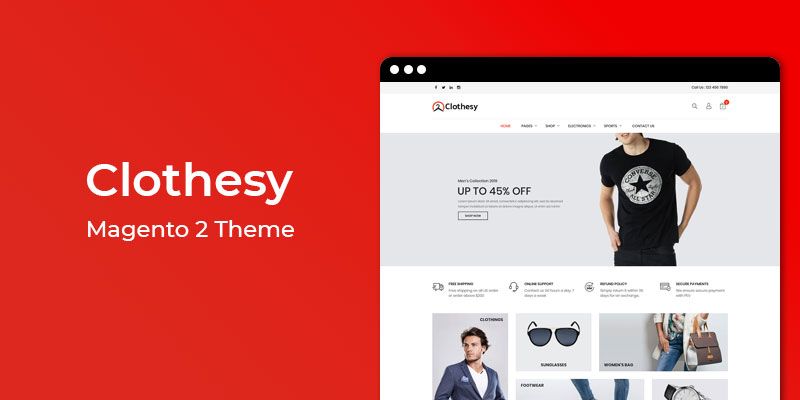 Clothesy - MultiPurpose Fashion Magento 2 Theme
