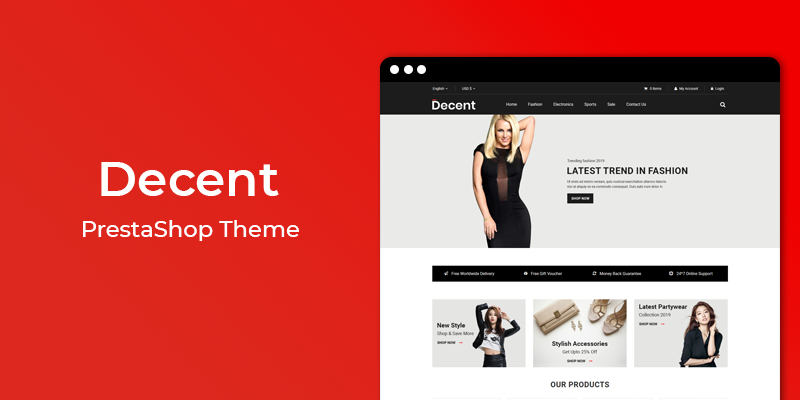 Decent - Fashion Responsive Prestashop Theme