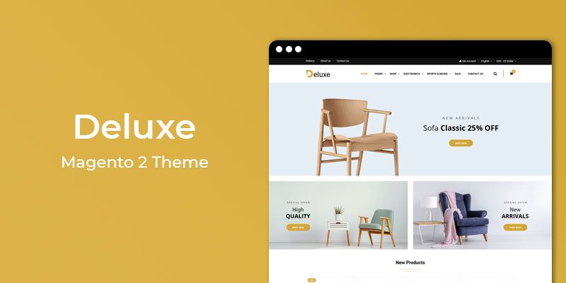 Deluxe - Furniture Store Responsive Magento 2 Theme
