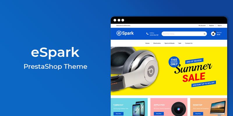 eSpark - MultiPurpose Responsive Prestashop Theme