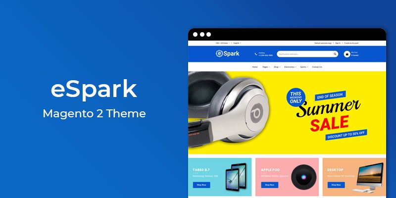 Espark - Responsive Electronics Magento 2 Theme