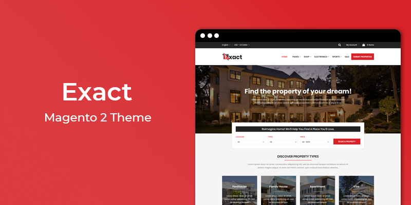 Exact – Multipurpose Responsive Magento 2 Theme