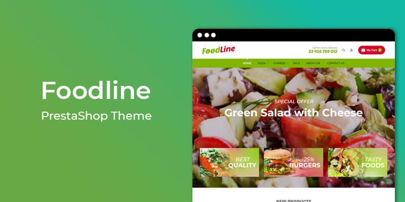 Foodline - Restaurant & Online Food Store Prestashop Theme