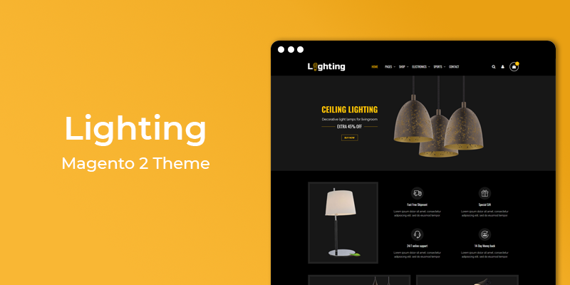 Lighting - Responsive Electronics Magento 2 Theme
