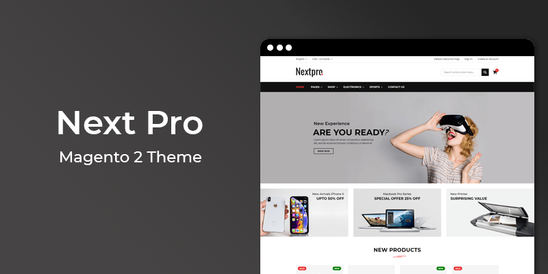 Next Pro - Responsive Electronics Magento 2 Theme