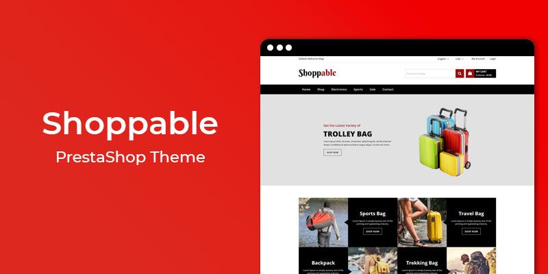 Shoppable – Accessories Store Responsive PrestaShop Theme