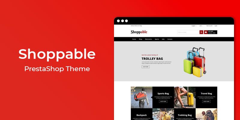 Shoppable – Accessories Store Responsive PrestaShop Theme