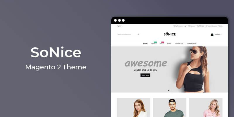 SoNice - Responsive Fashion Magento 2 Theme