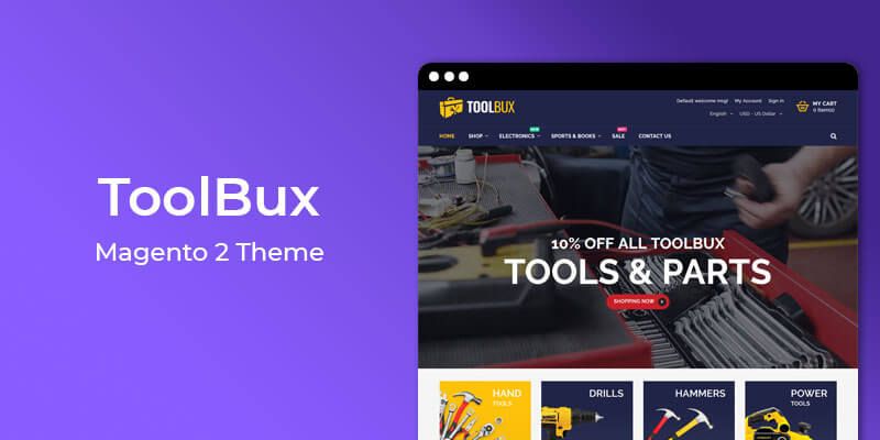 ToolBux - Tools & Hardware Responsive Magento 2 Theme