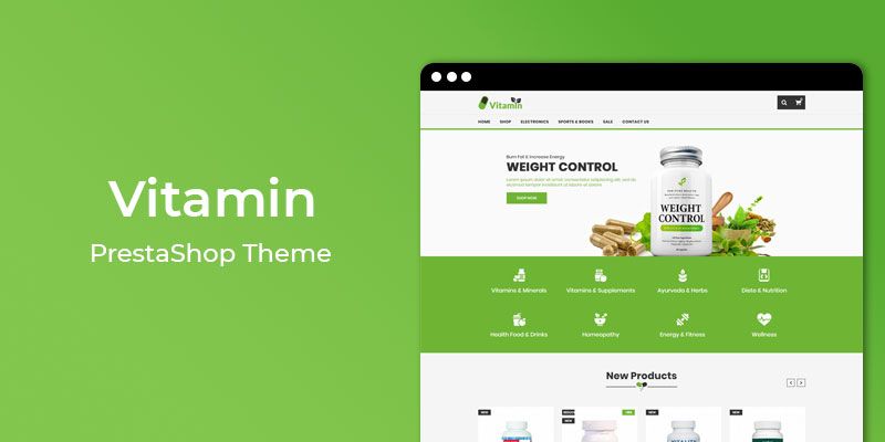 Vitamin – Nutrition Store Responsive PrestaShop Theme