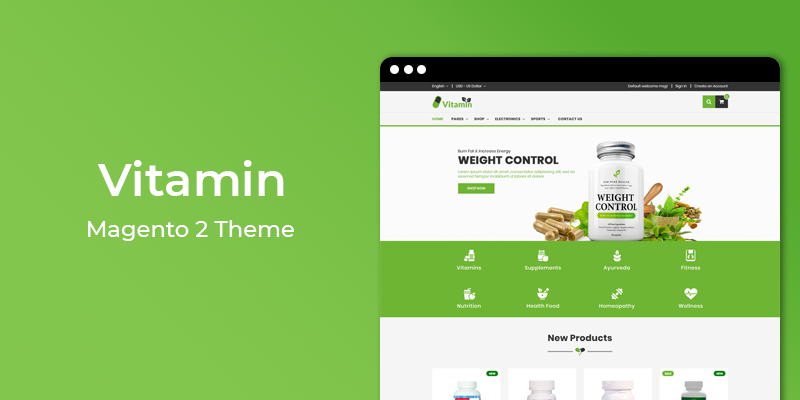 Vitamin – Multipurpose Responsive Magento 2 Theme