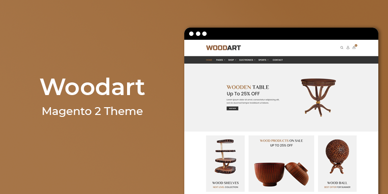 WoodArt - Furniture Store Responsive Magento 2 Theme