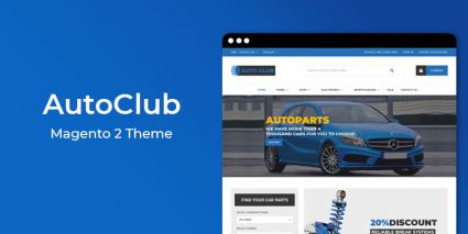 AutoClub - Auto Parts Responsive Magento 2 Theme