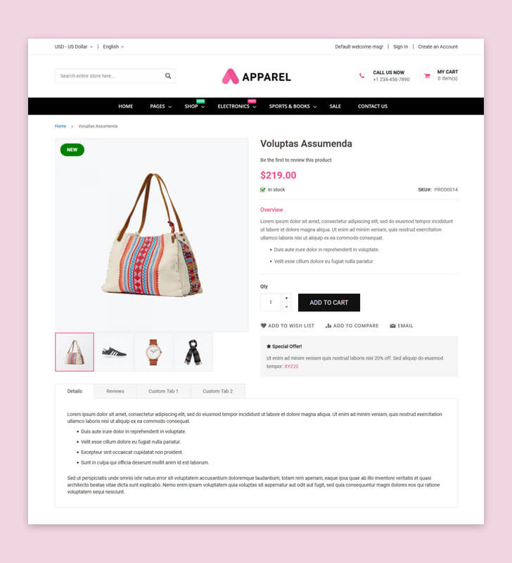 Product Page