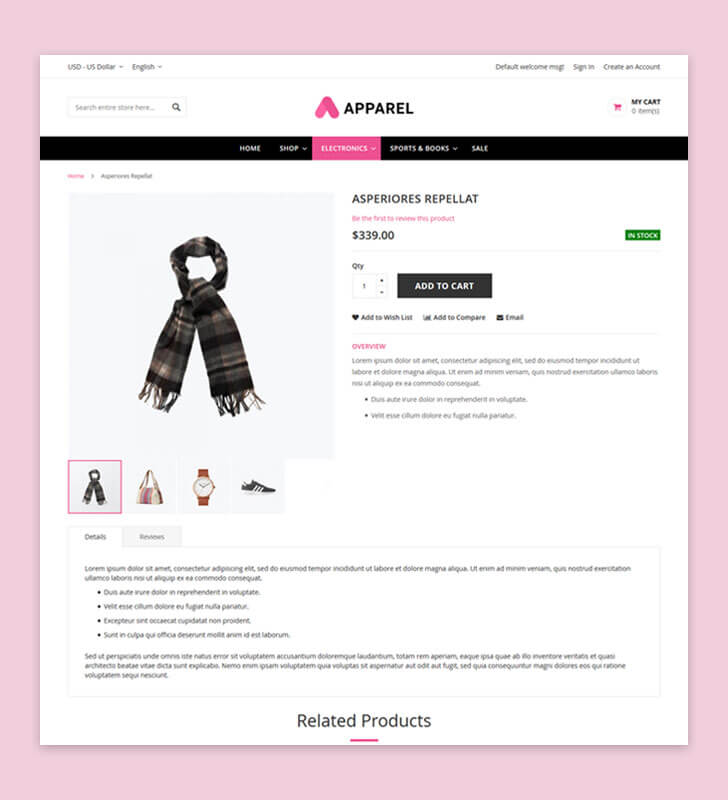 Product Page