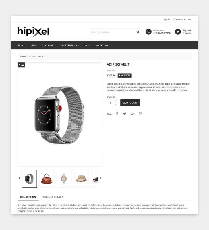 Product Page