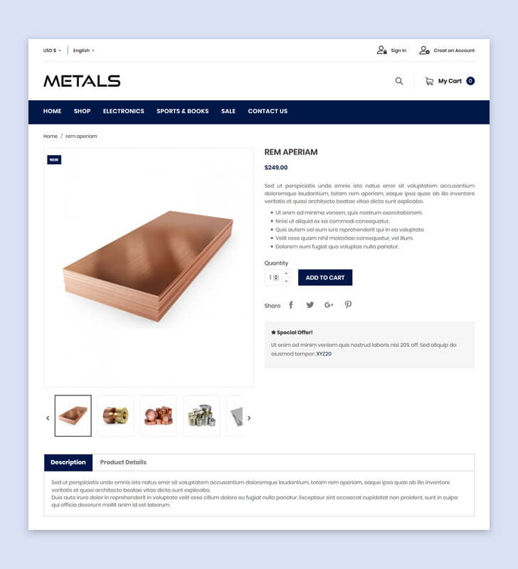 Product Page