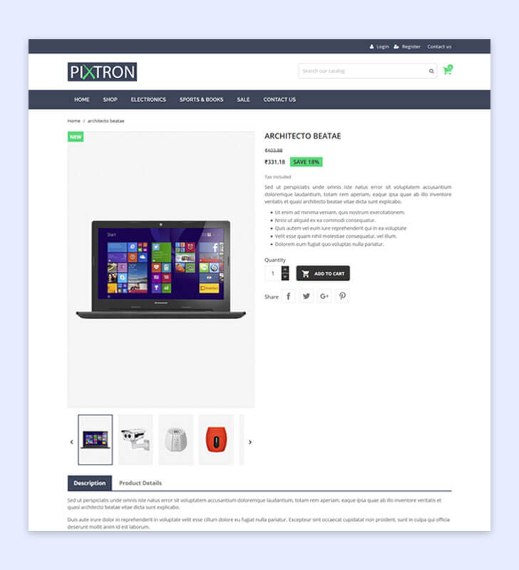 Product Page