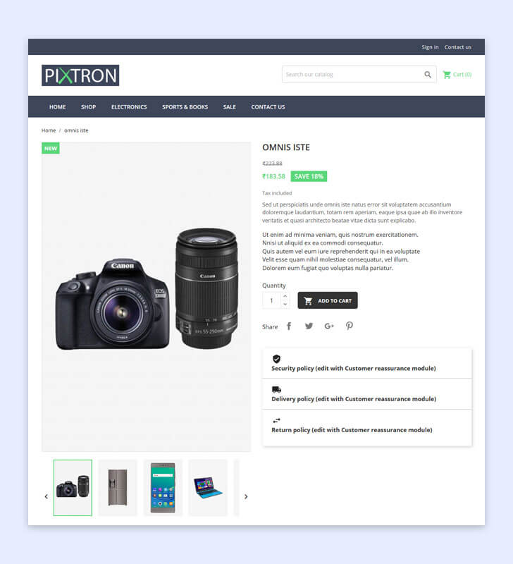 Product Page