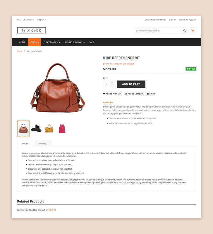 Product Page