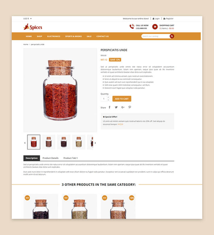 Product Page