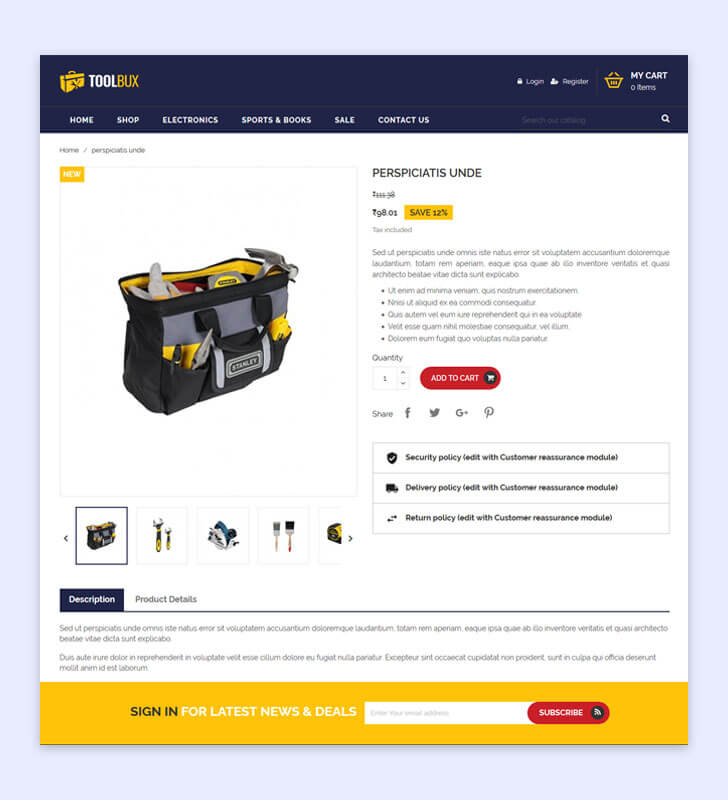 Product Page