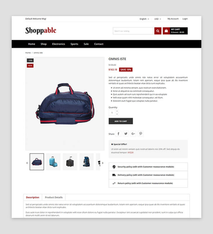 Product Page