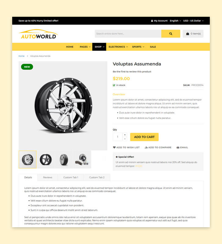Product Page