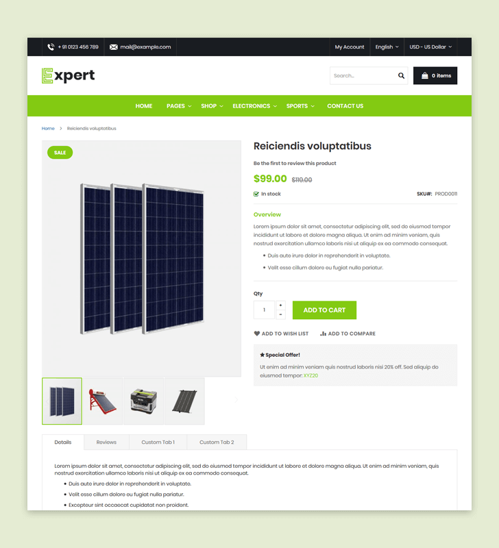 Product Page
