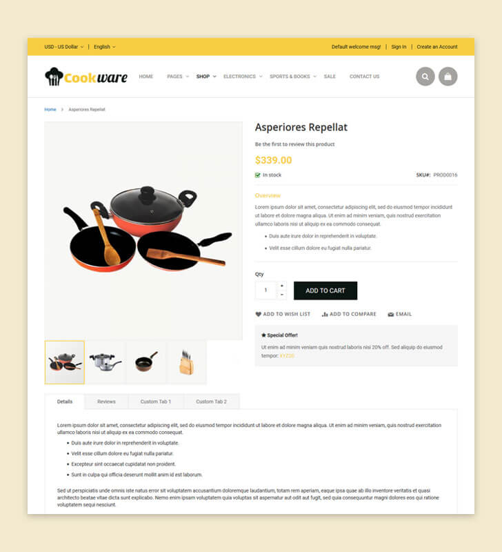 Product Page