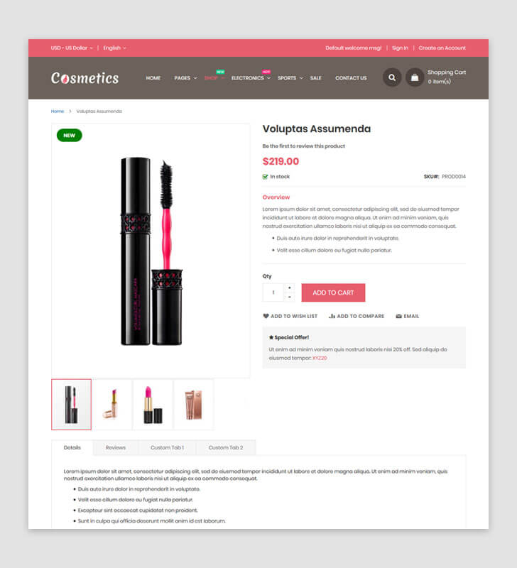 Product Page