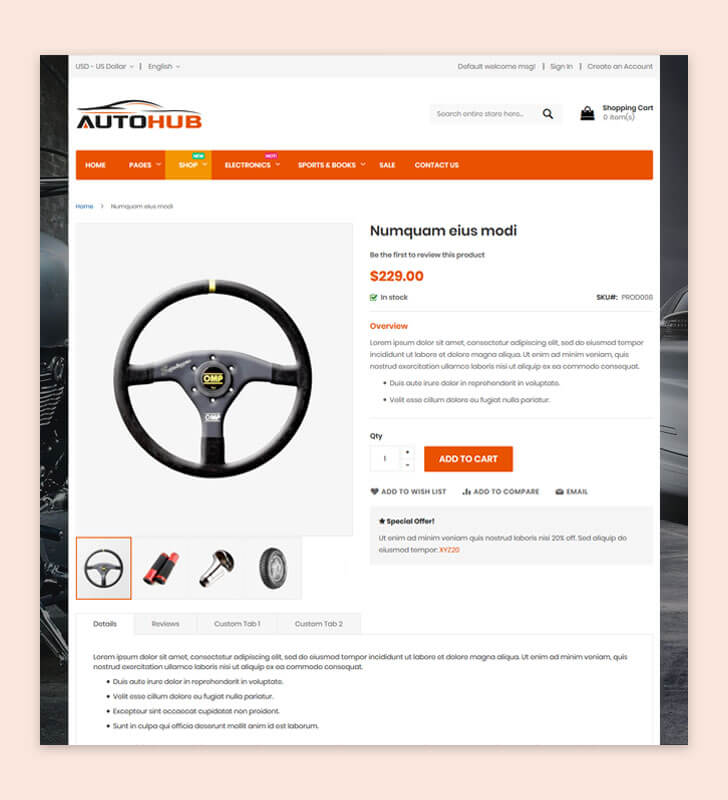 Product Page
